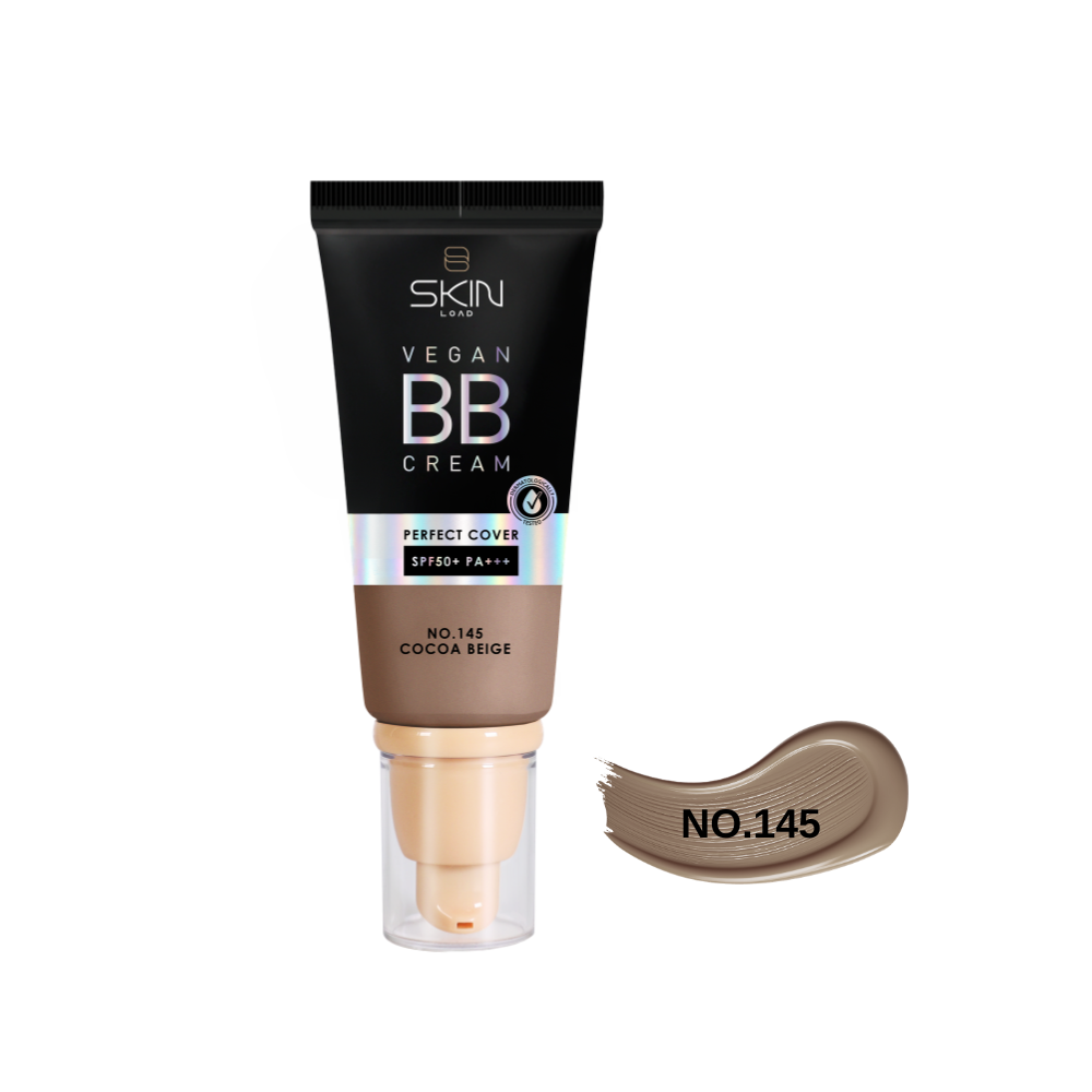 Skin Load Vegan BB Cream SPF50+ 145 Cocoa Beige 55ml – tube front #145CocoaBeige