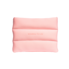 Skin Load Mama-To-Be Bag in blush pink padded neoprene, front view with embossed Mama-To-Be